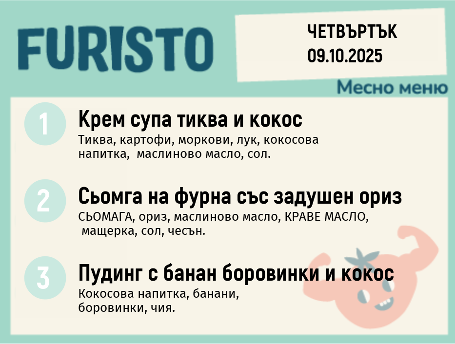 Меню 09.10 месно 200гр. 