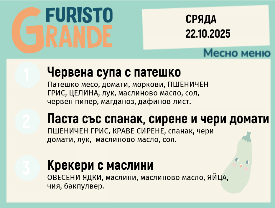 Меню 22.10 месно 300гр.