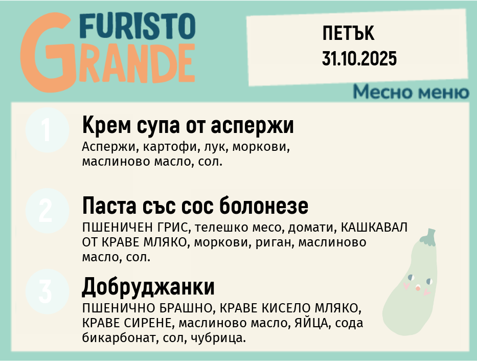 Меню 31.10 месно 300гр.