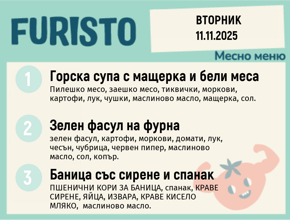 Меню 11.11 месно  200гр.