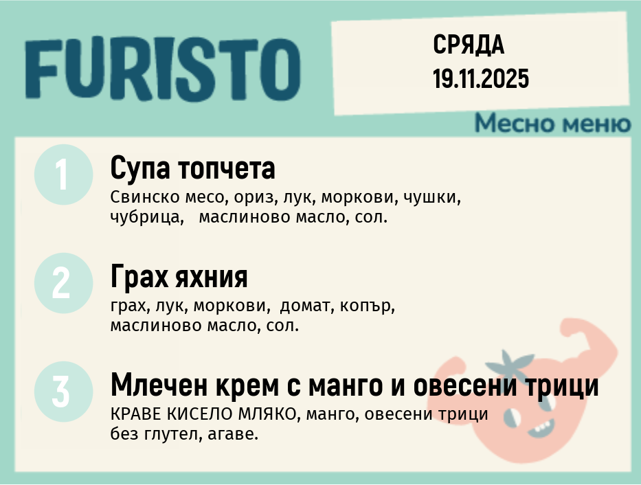 Меню 19.11 месно 200гр. 