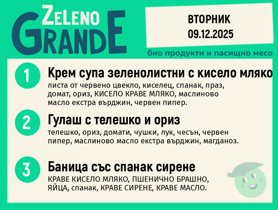 Месно 270 ZeLeno / 09 декември