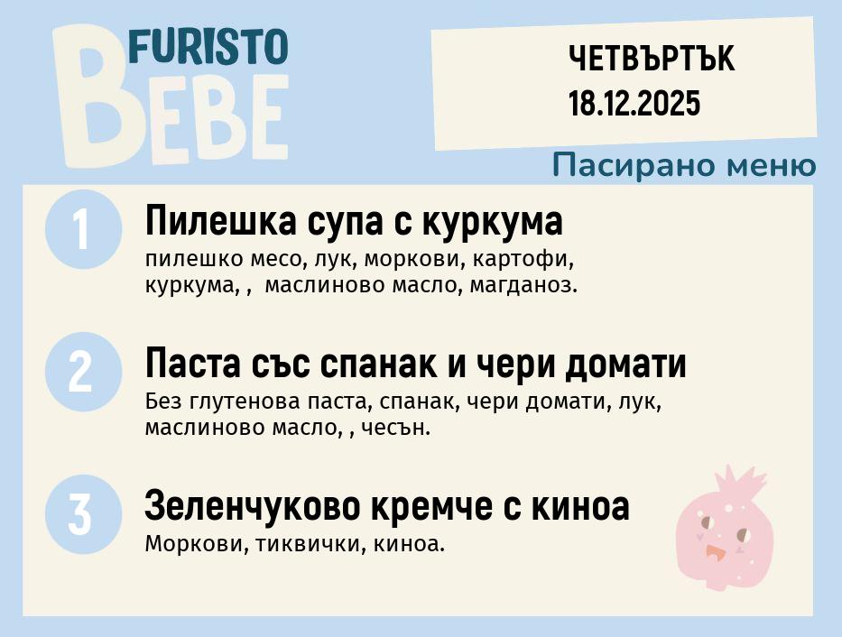 Меню 18.12 Bebe 200гр.