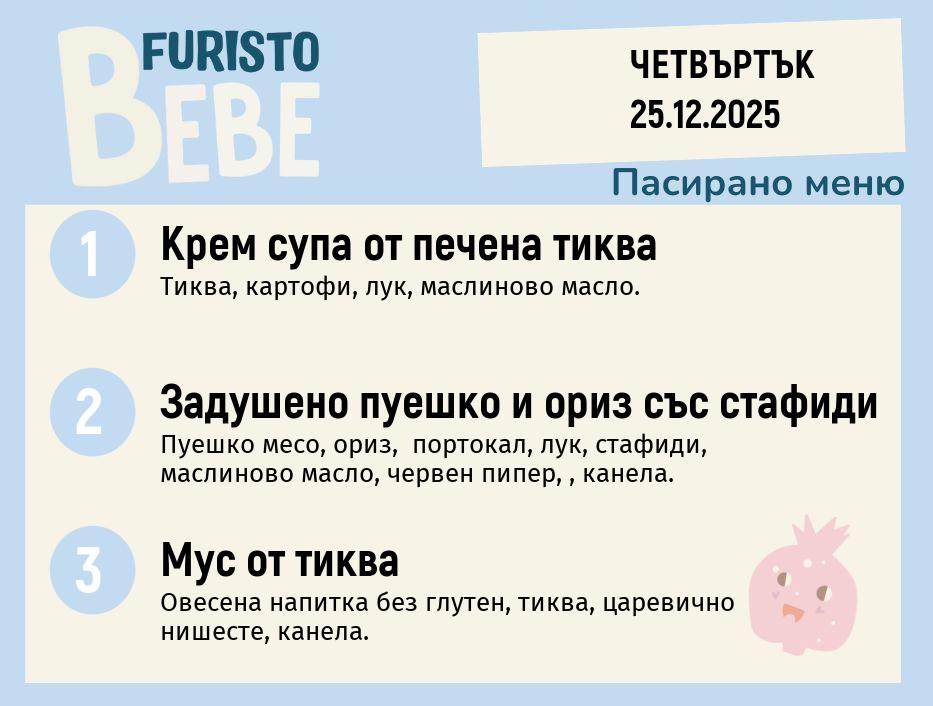 Меню 25.12 Bebe 200гр. 