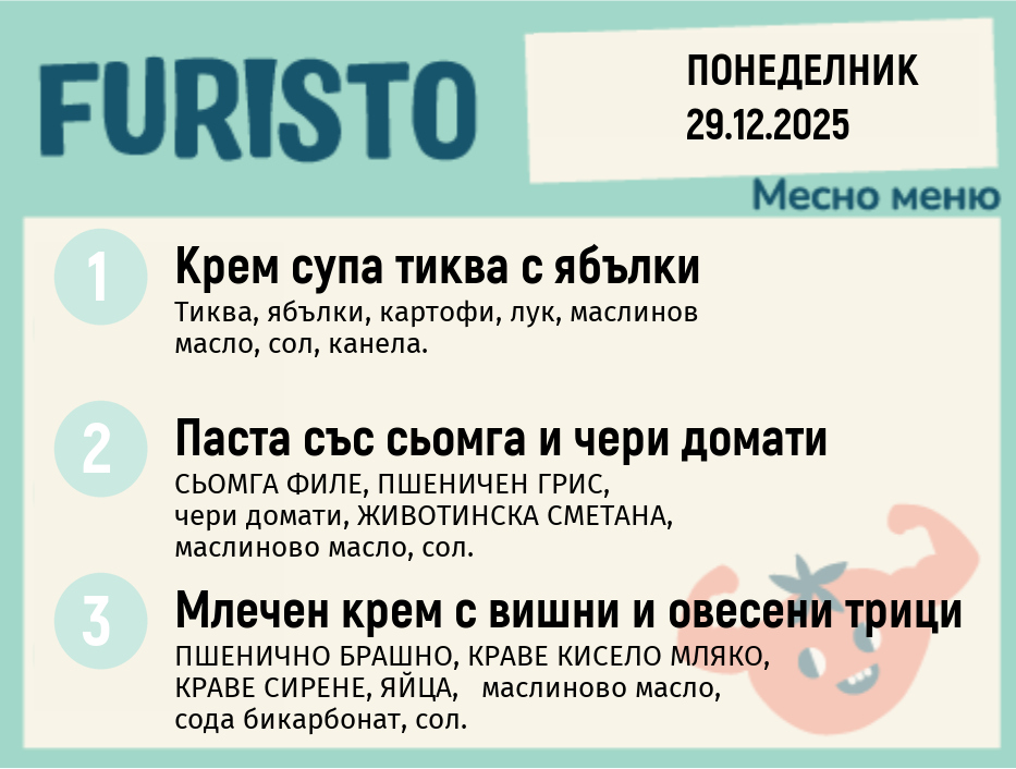 Меню 29.12 месно 200гр.