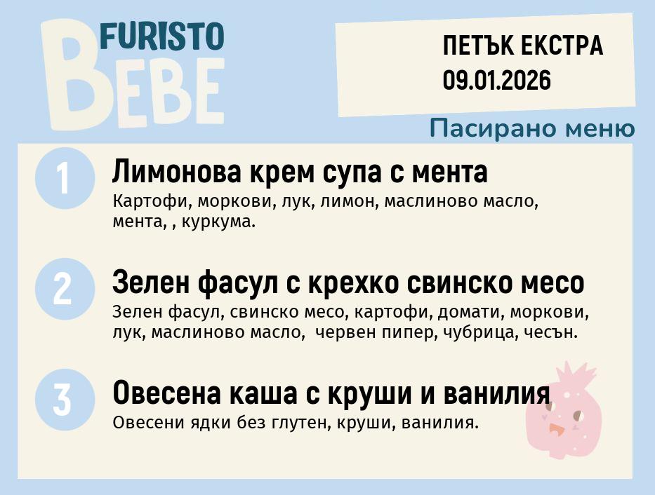 Меню 09.01 Екстра Bebe 200гр. 
