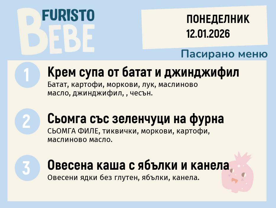 Меню 12.01 Bebe 200гр.
