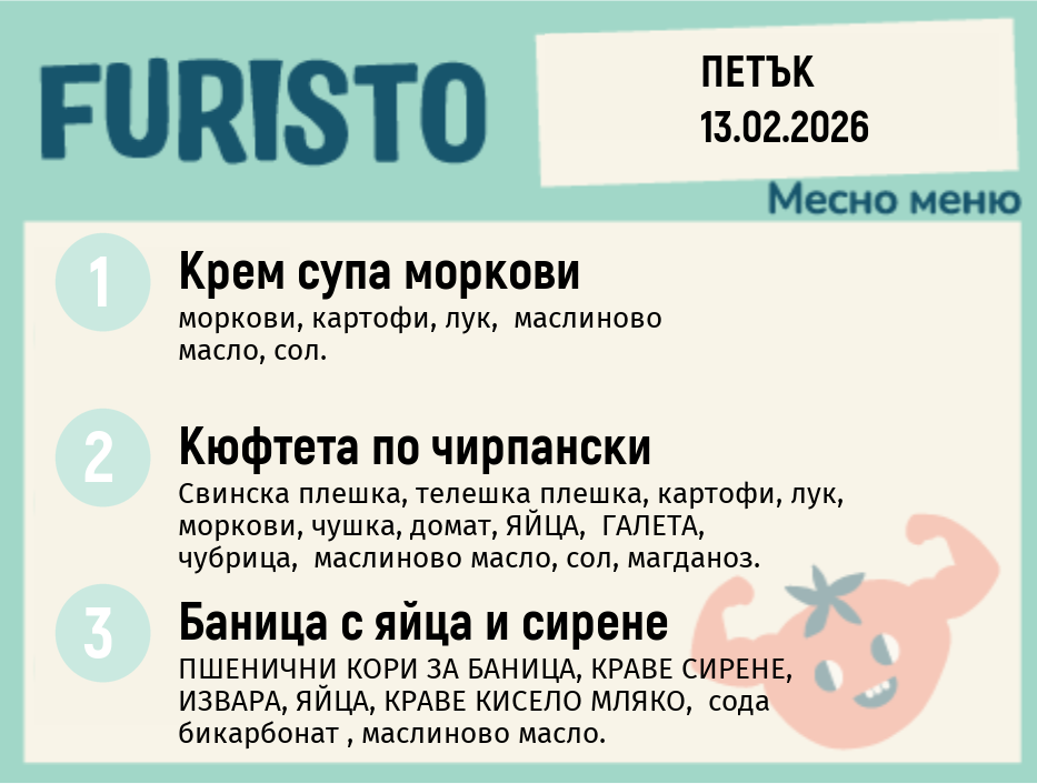 Меню 13.02 месно 200гр.