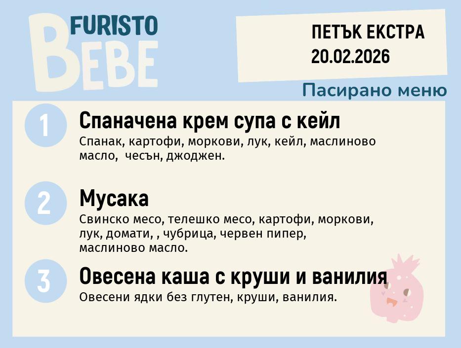 Меню 20.02 Екстра Bebe 200гр. 