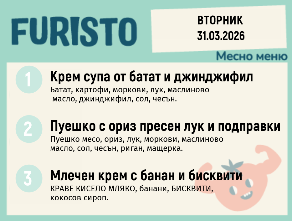 Меню 31.03 месно 200гр. 