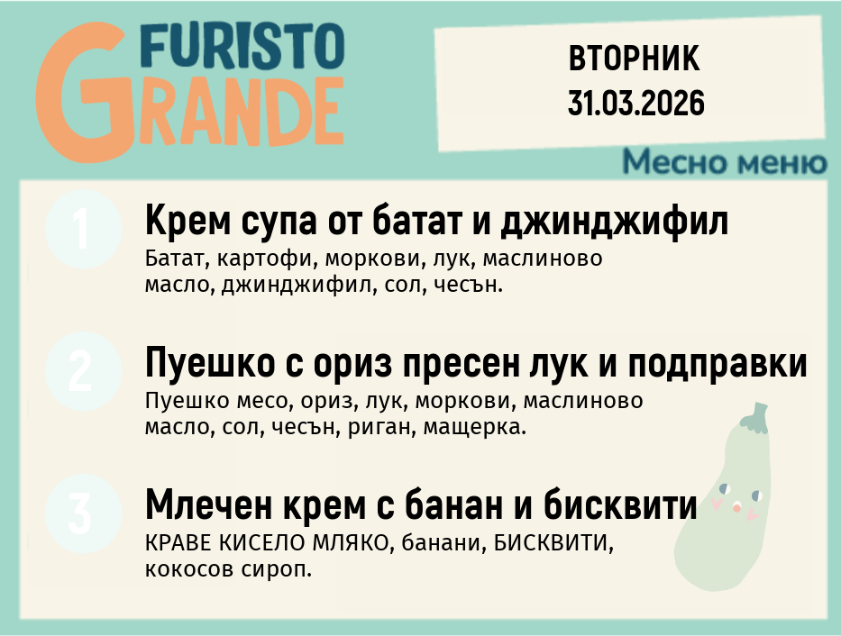Меню 31.03 месно 300гр. 