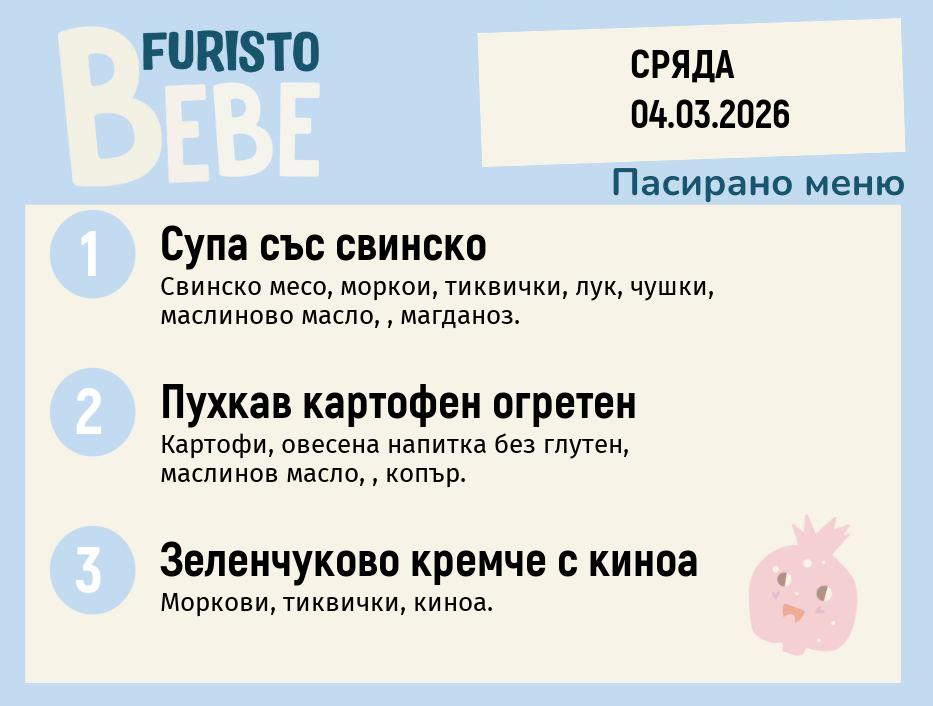 Меню 04.03 Bebe 200гр. 