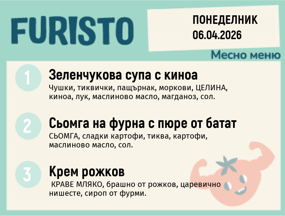 Меню 06.04 месно 200гр. 