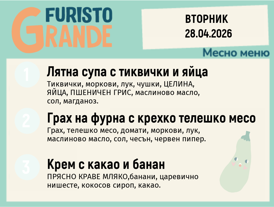 Меню 28.04 месно 300гр.