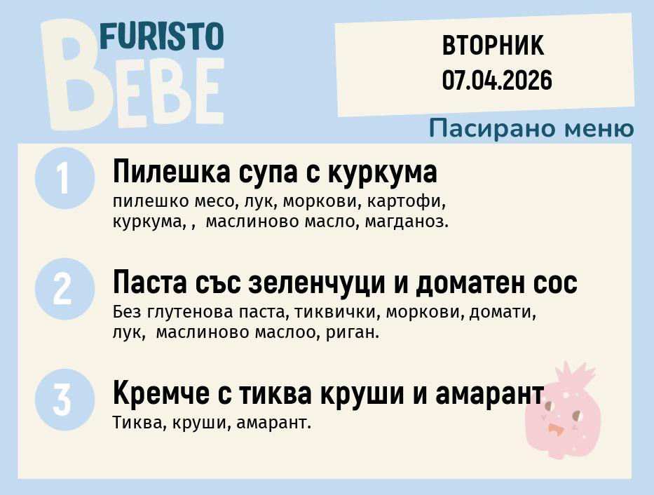 Меню 07.04 Bebe 200гр.