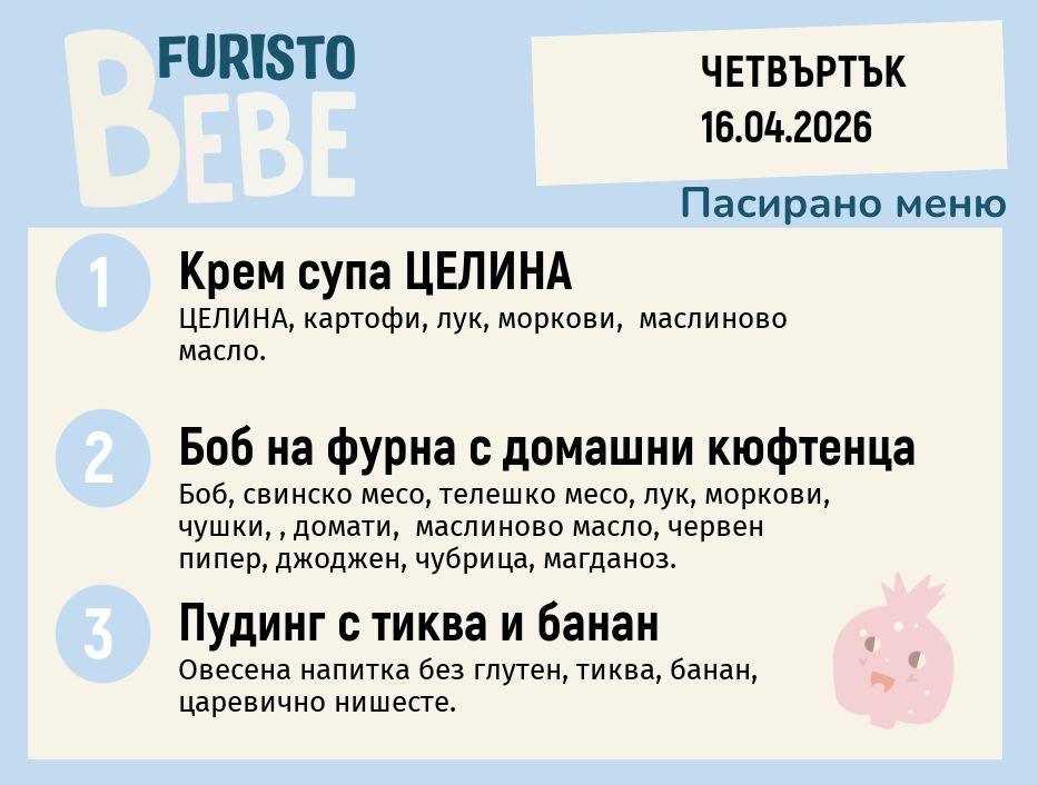 Меню 16.04 Bebe 200гр. 
