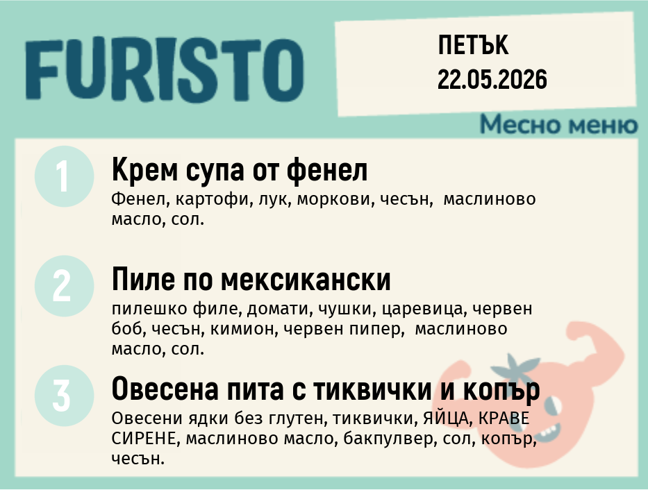 Меню 22.05 месно 200гр.