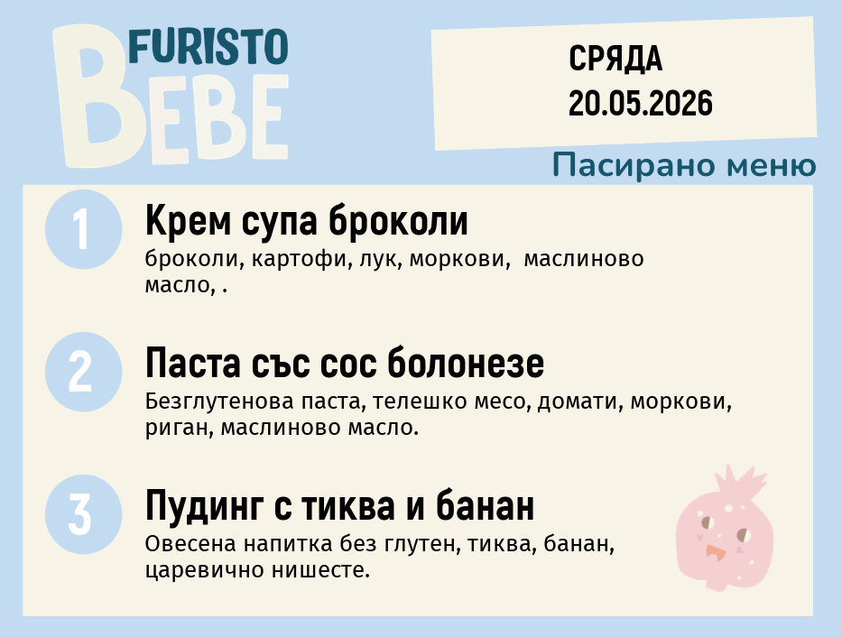 Меню 20.05 Bebe 200гр.